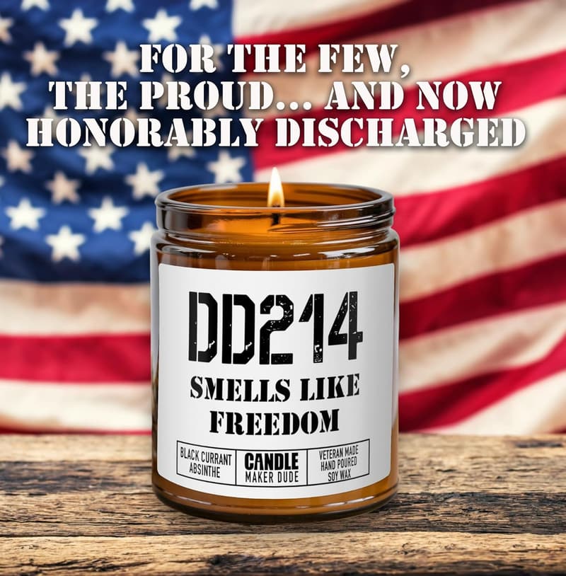 Retirement Gift: Freedom Scent Candle for Veterans