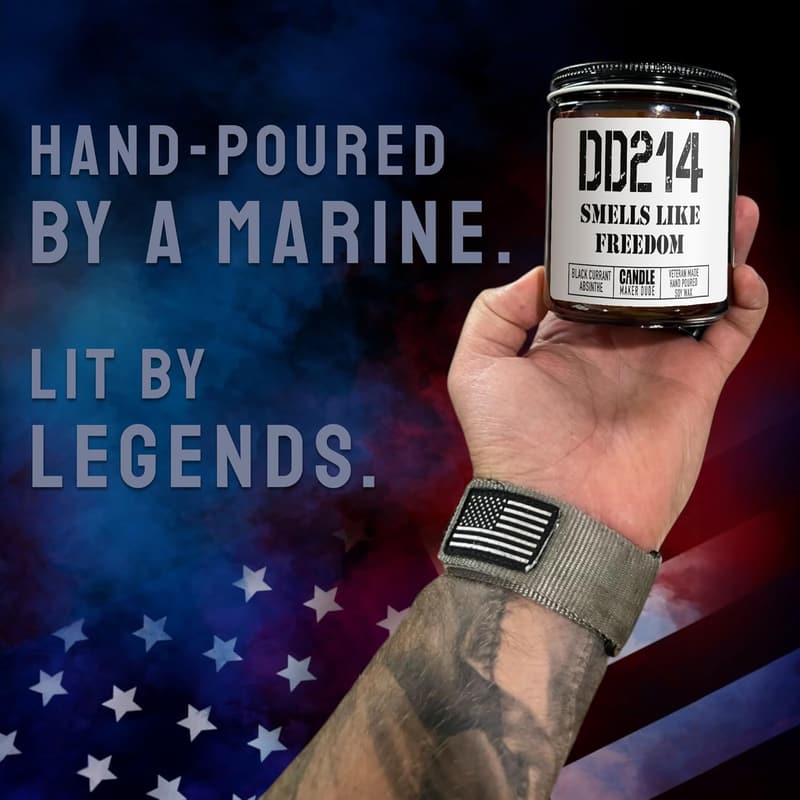 Retirement Gift: Freedom Scent Candle for Veterans