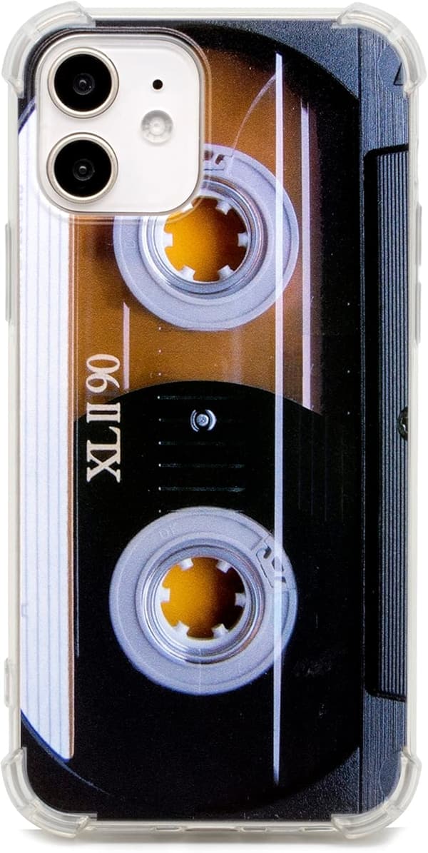 Cassette Tape Shockproof Phone Case for iPhone 12 & Pro