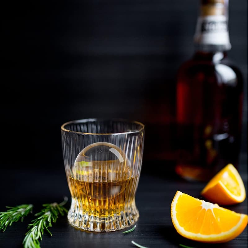 Cocktail Ice Sphere Maker - 2-Inch Crystal Clear Molds, Gift for Men