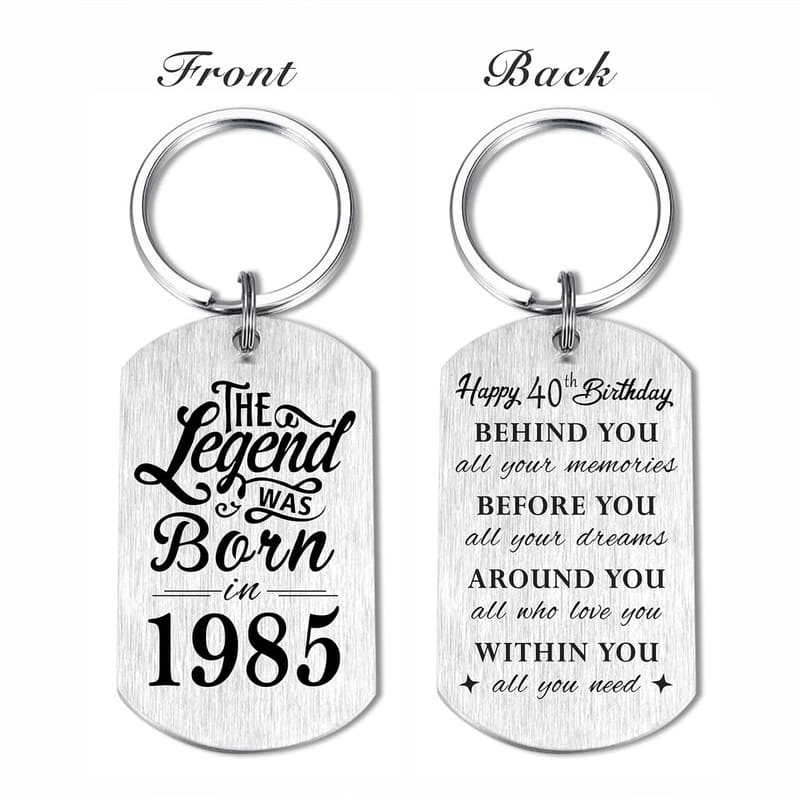 Personalized Birthday Keychain for Men and Women
