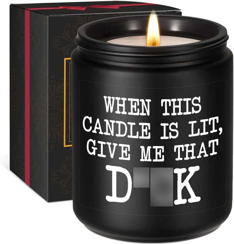 Cedar Scented Candle - Funny Gift for Men on Father's Day