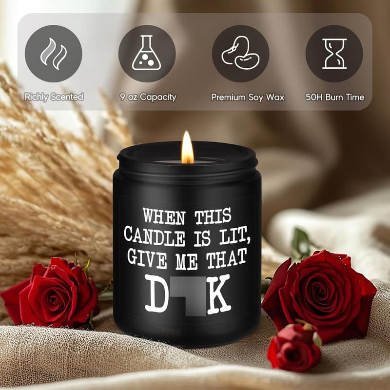 Cedar Scented Candle - Funny Gift for Men on Father's Day