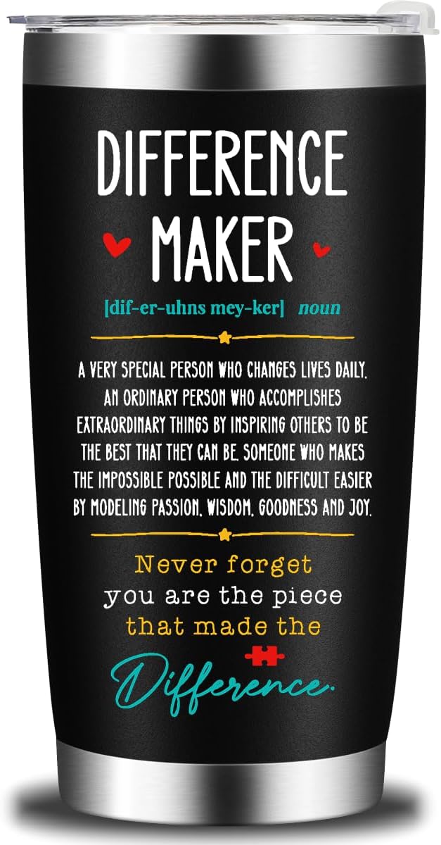 Boss Appreciation 20 Oz Tumbler - Difference Maker Gift