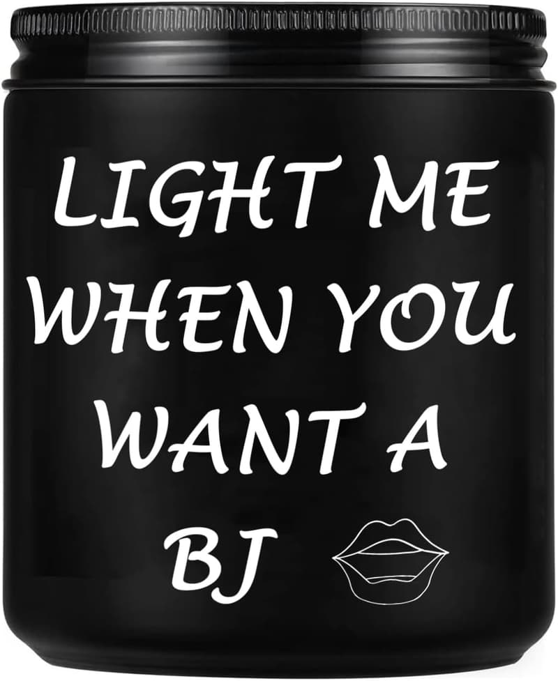 Sandalwood Scented Soy Candle for Men - Unique Valentine's Gift
