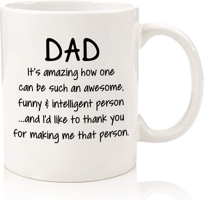 Funny Coffee Mug for Dad - Unique Birthday Gift from Kids