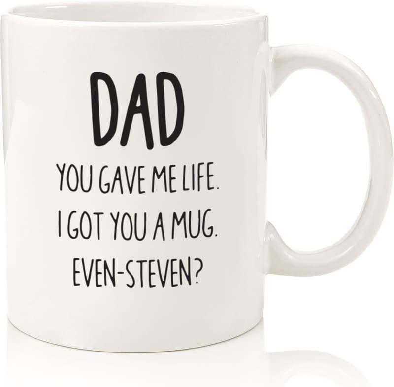 Funny Coffee Mug Gift for Dad - Novelty Birthday Present