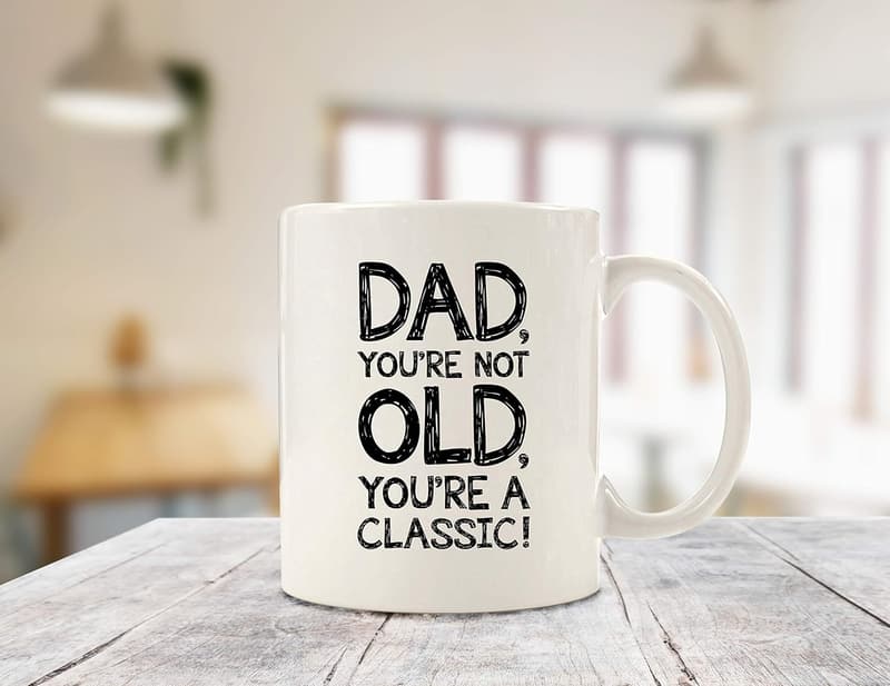 Funny Coffee Mug for Dad - Unique Birthday Gift from Kids