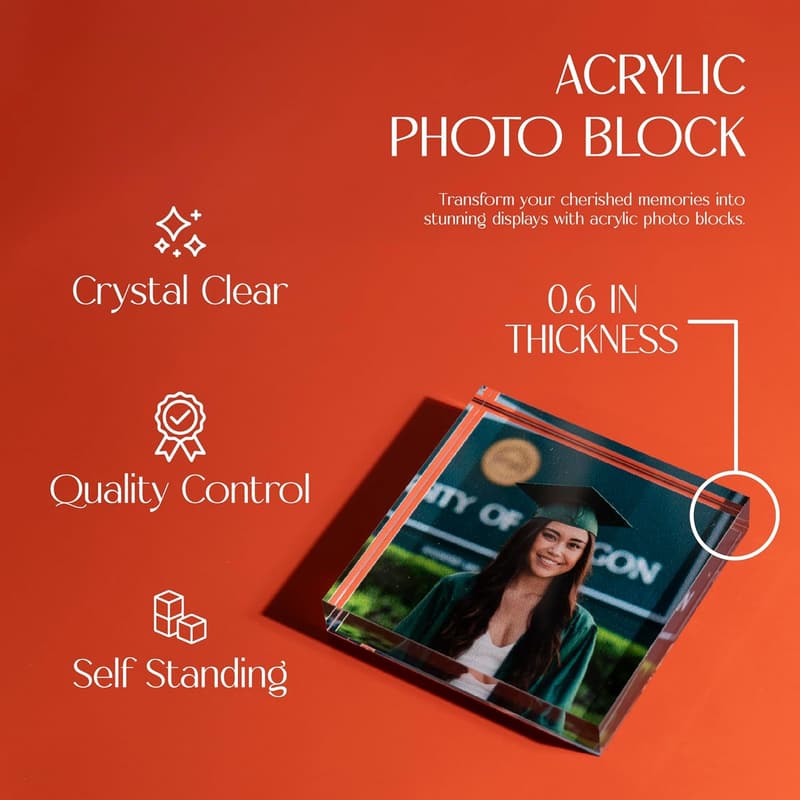 Personalized Acrylic Photo Block | 3.5x3.5