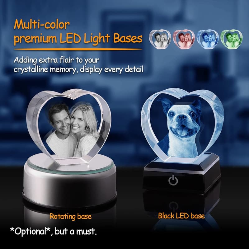 Personalized 3D Crystal Photo Gift for Father's Day