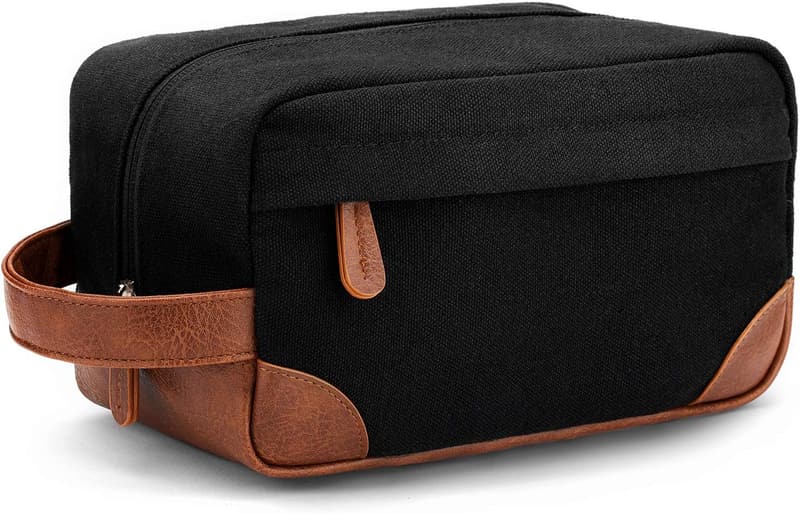 Travel-Ready Water-Resistant Canvas Dopp Kit for Men