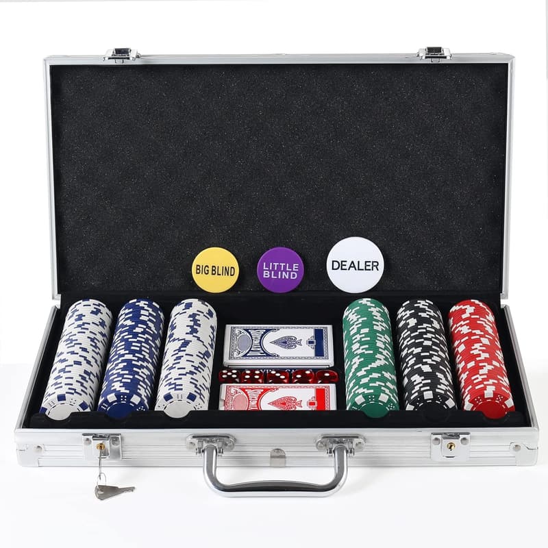 Poker Chips Set for Texas Hold'em & Blackjack Tournaments