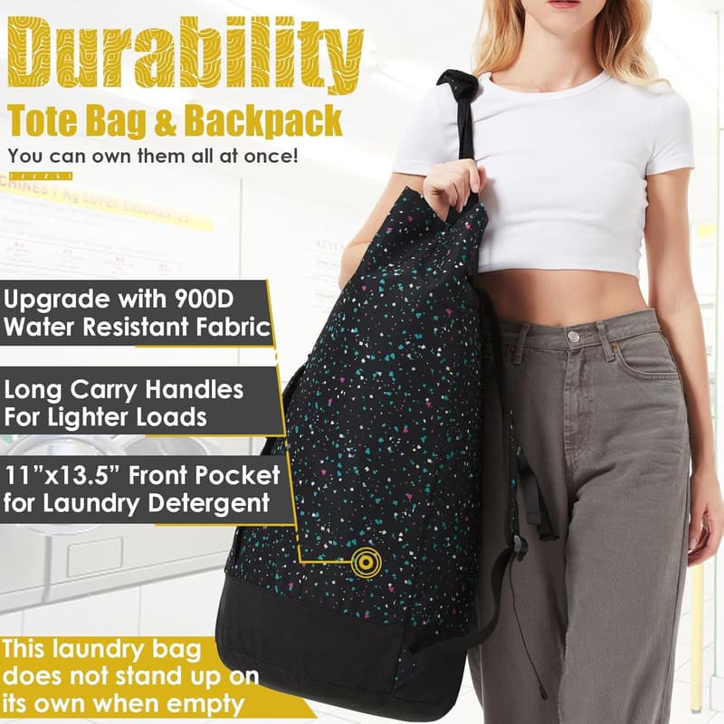 Extra Large 115L College Laundry Backpack with Shoulder Straps