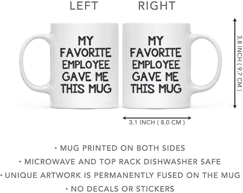 World's Best Boss Mug - Funny Office Gift - 11oz Novelty Cup