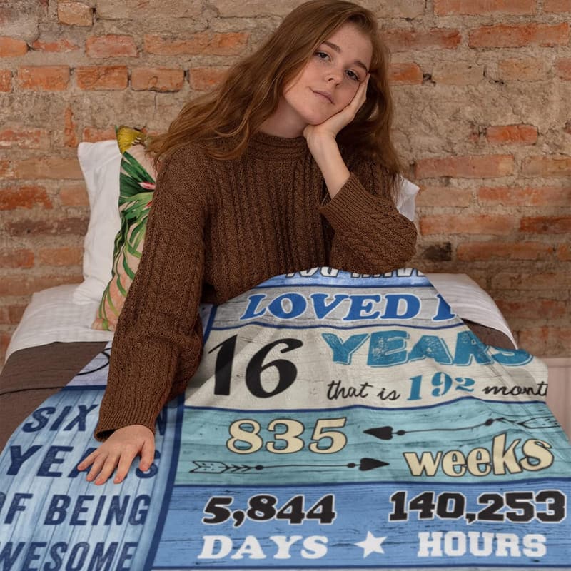 Sweet 16 Blanket Gift for Girls & Boys - 60