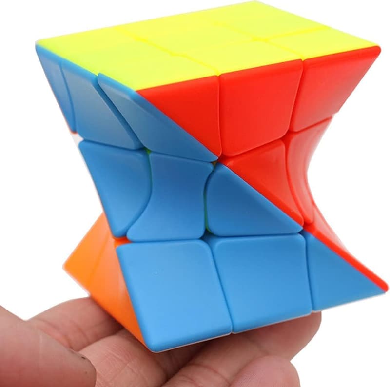 Vivid Color 3x3 Stickerless Speed Cube Puzzle Toy