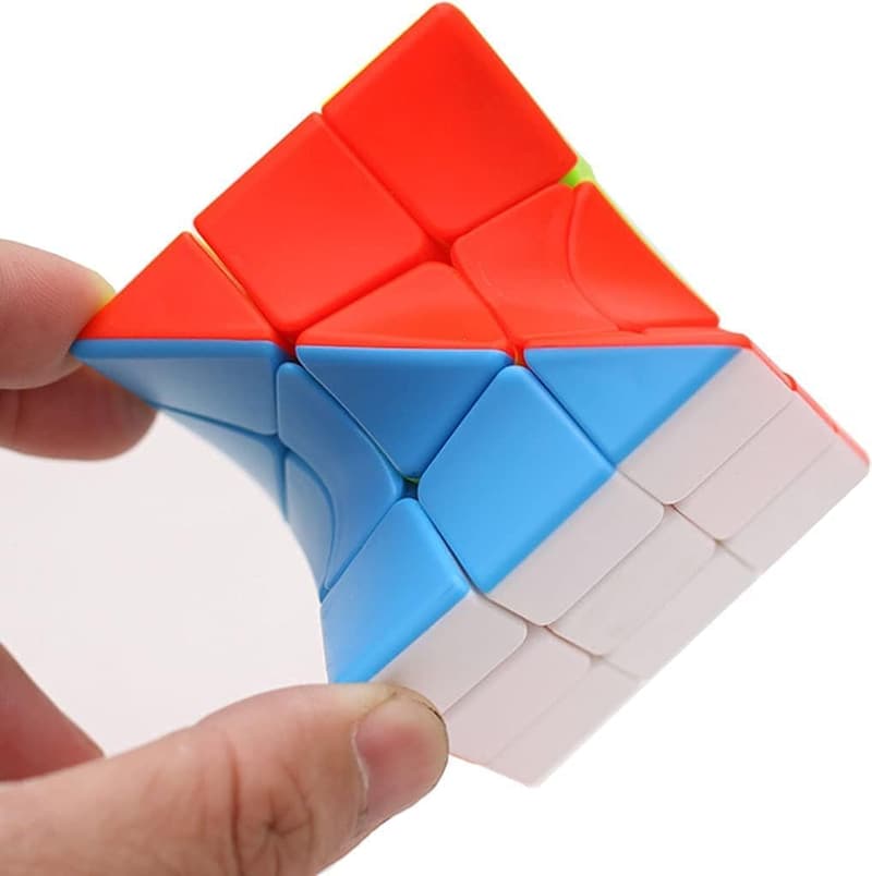 Vivid Color 3x3 Stickerless Speed Cube Puzzle Toy