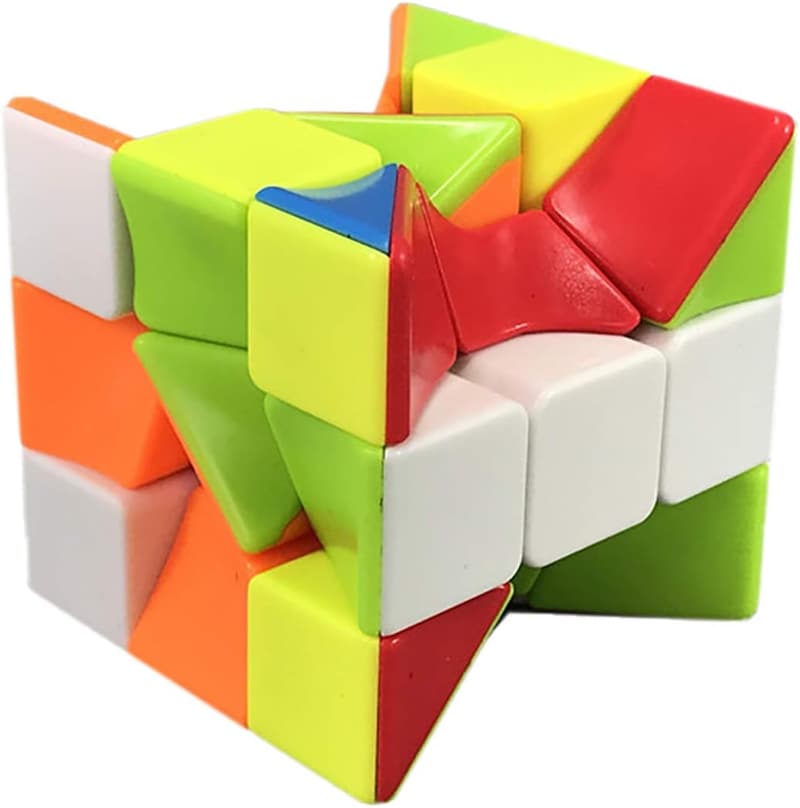 Vivid Color 3x3 Stickerless Speed Cube Puzzle Toy