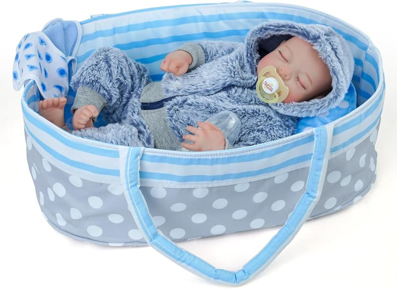 Lifelike 17-Inch Reborn Baby Doll Set for Kids 3+