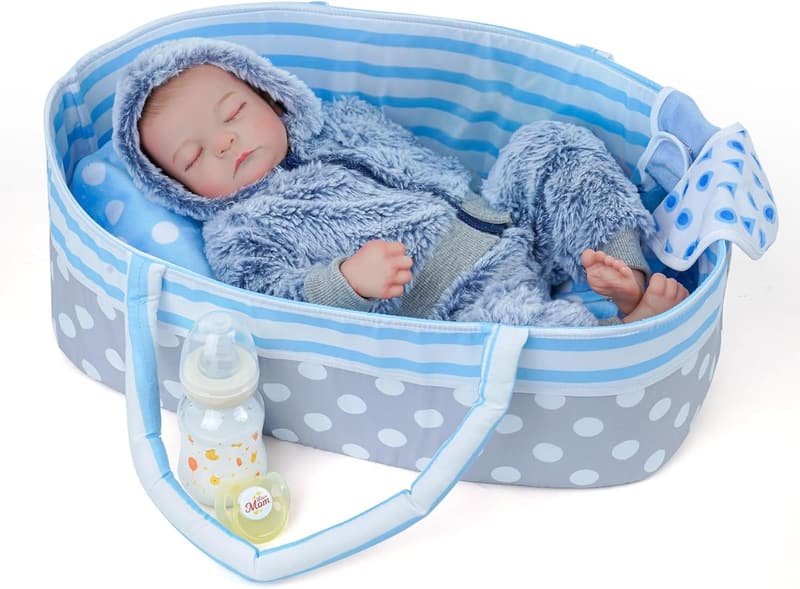 Lifelike 17-Inch Reborn Baby Doll Set for Kids 3+