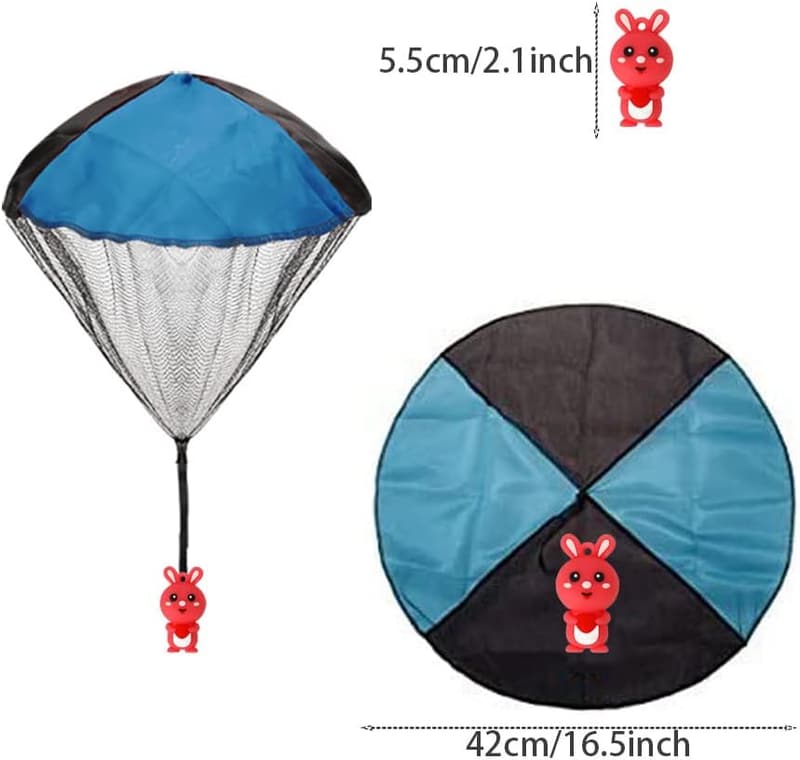 Easter Basket Stuffers: 6 Pack Flying Parachute Toys for Kids