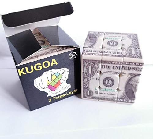 Magic Cube Puzzle - Speed Cube 3x3 with Dollar Bill Design