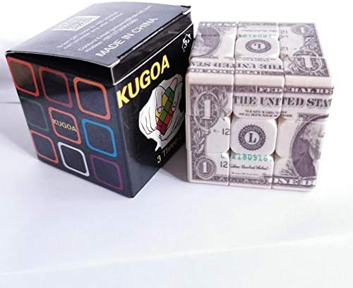 Magic Cube Puzzle - Speed Cube 3x3 with Dollar Bill Design
