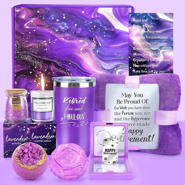 Cheerful Retirement Gift Basket for Women 2025