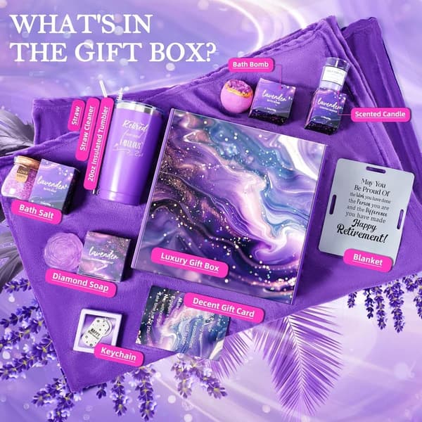 Cheerful Retirement Gift Basket for Women 2025