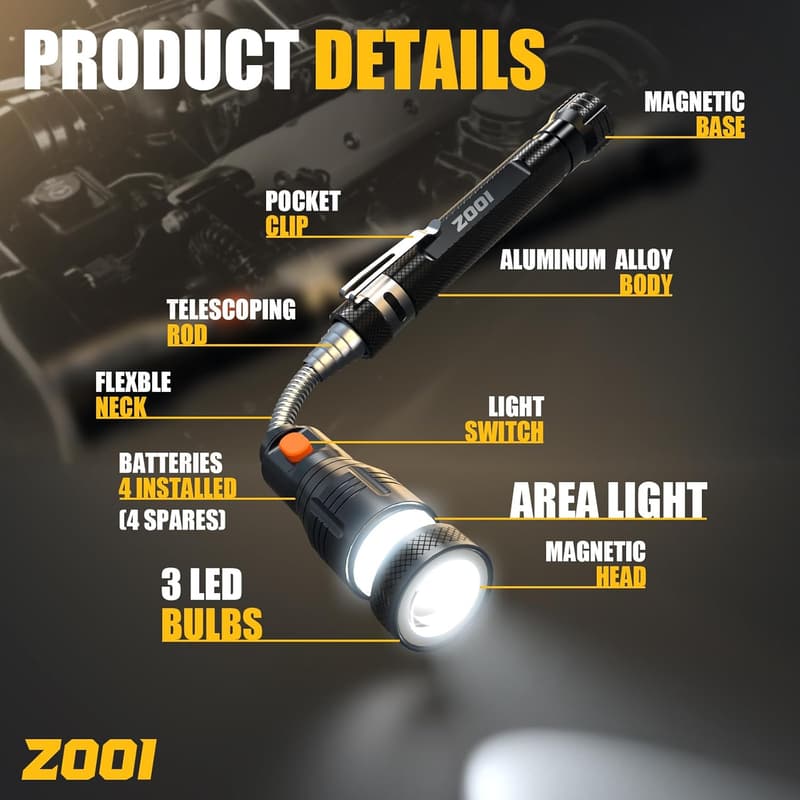 Father's Day Telescoping Magnetic Pickup Tool for Dad