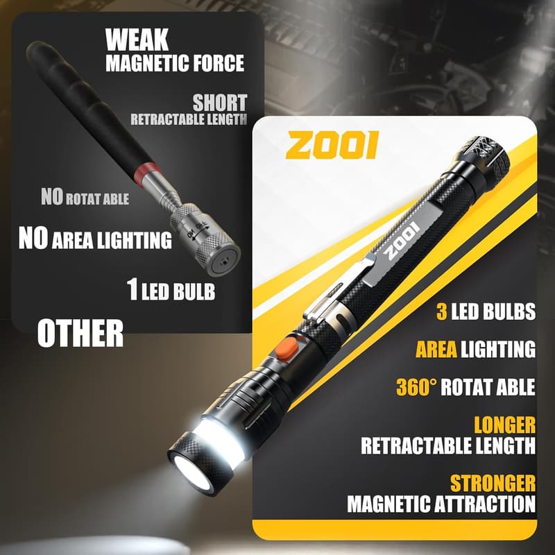 Father's Day Telescoping Magnetic Pickup Tool for Dad