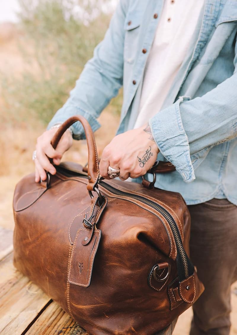 Men's Cognac Logan Duffle Bag