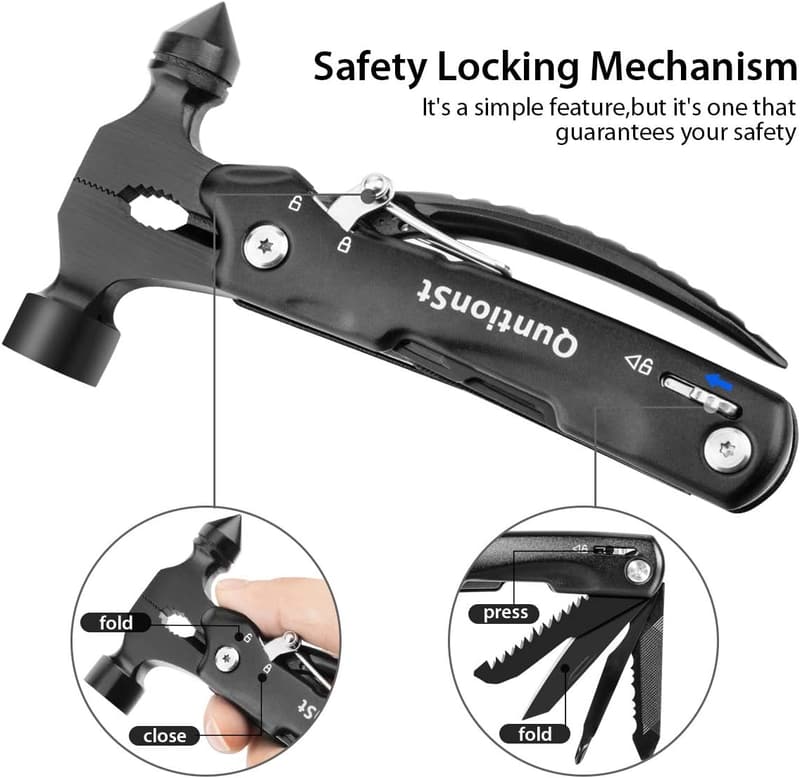 Christmas Gifts for Dad: 12-in-1 Survival Hammer Multitool