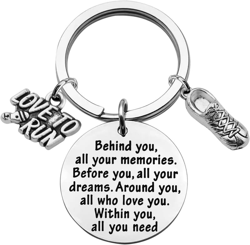Marathon Runner Keychain Gift for Sports Enthusiasts