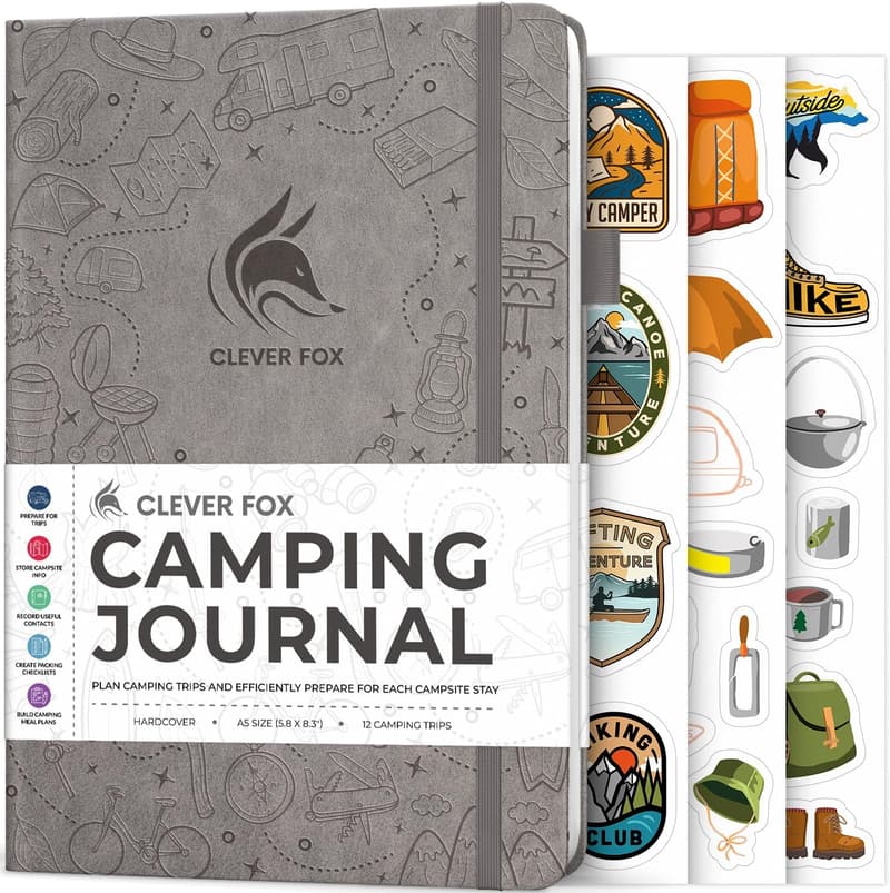 Camping Journal & Trip Planner – A5 Log Book for 12 Trips