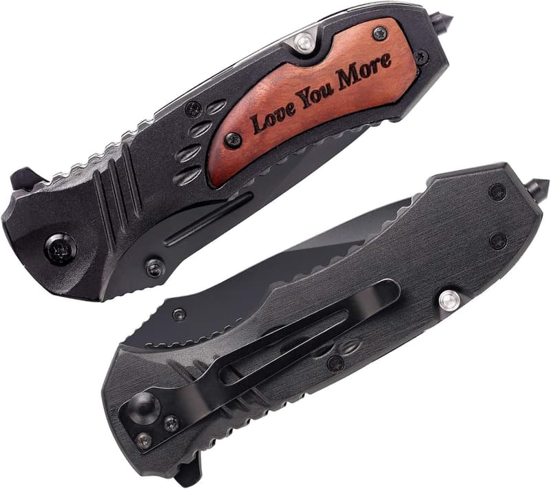 Personalized Engraved Pocket Knife for Men’s Anniversary