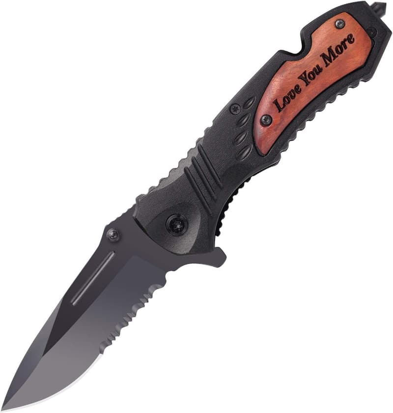Personalized Engraved Pocket Knife for Men’s Anniversary