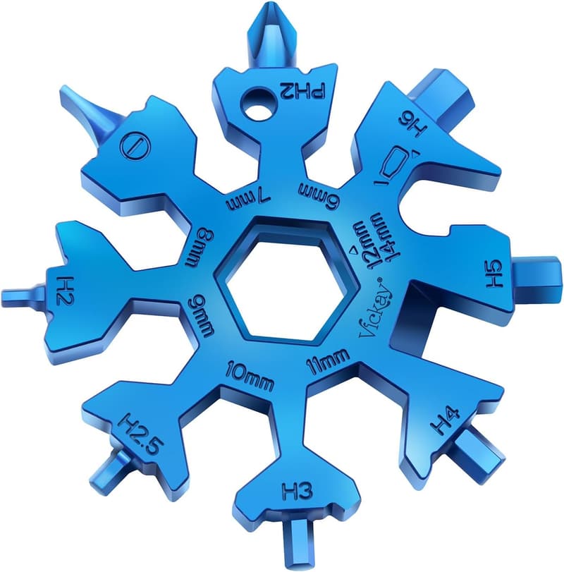 18-in-1 Snowflake Multi-Tool for Men - EDC Camping Gear