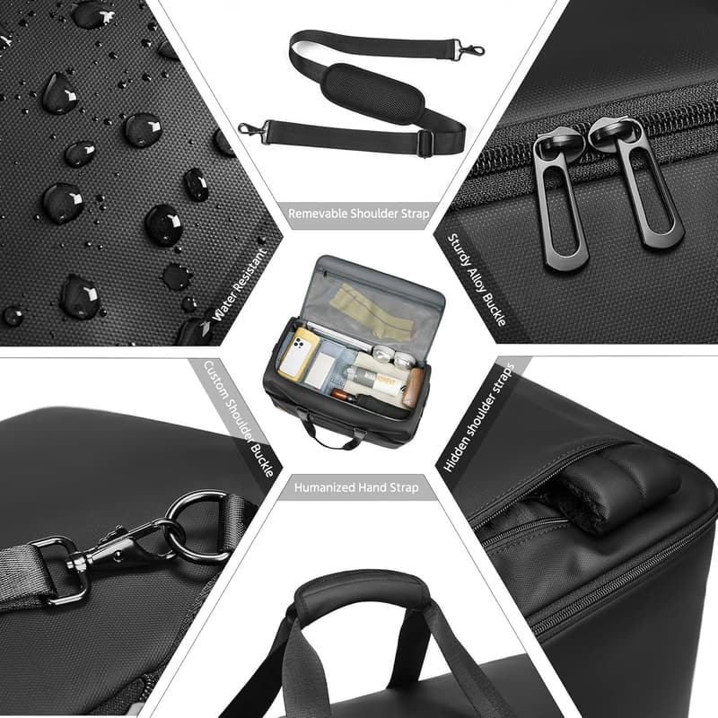 Expandable 55/70L Waterproof Duffle Bag with Shoe Compartment