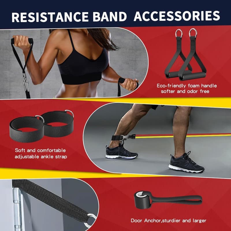 Resistance Bands for Strength Training - Home Gym Equipment