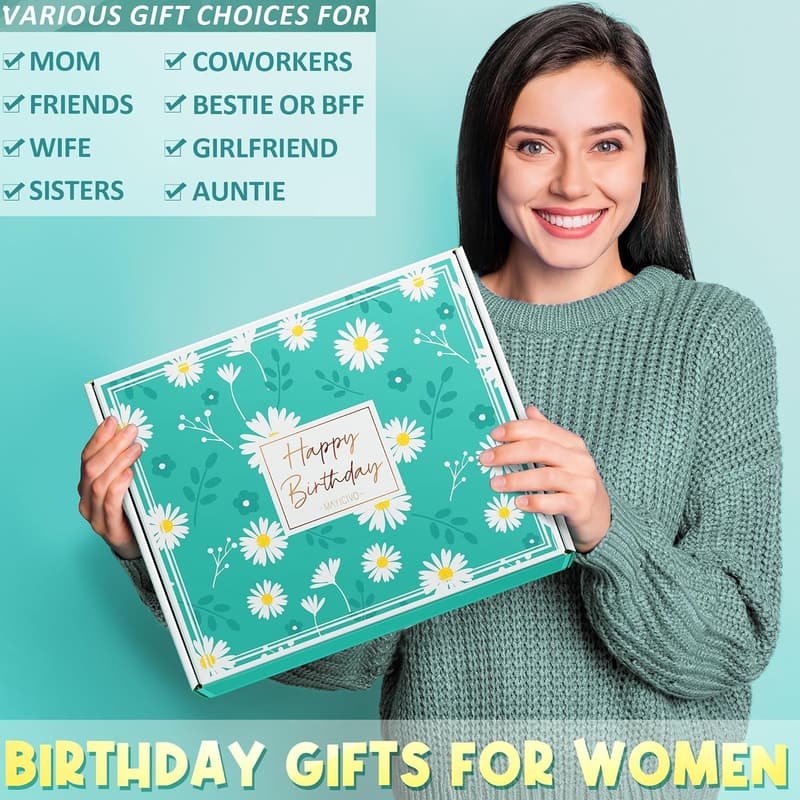 Luxury Spa Gift Basket for Women's Birthday with Blanket