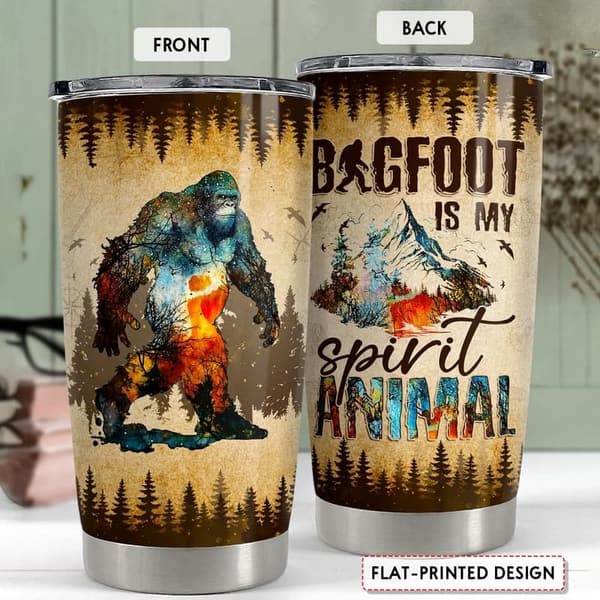 Bigfoot Gifts for Men: 20oz Stainless Steel Insulated Tumbler
