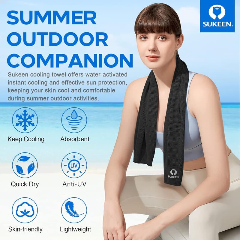 Cooling Towels Set - Soft Microfiber for Sports & Fitness