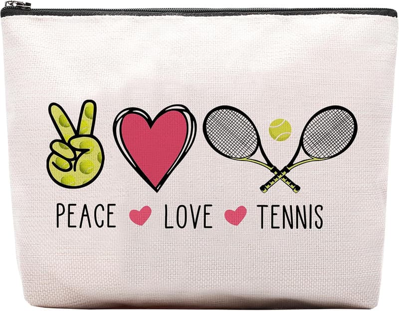 Tennis Makeup Bag - Inspirational Gift for Tennis Lovers