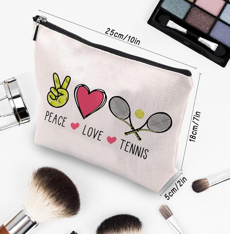 Tennis Makeup Bag - Inspirational Gift for Tennis Lovers