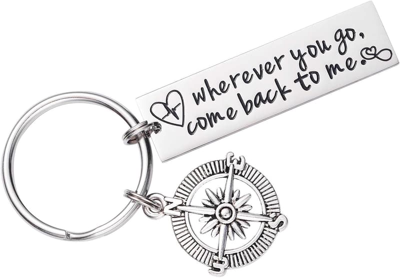 Drive Safe Keychain for Boyfriend & Military Deployment