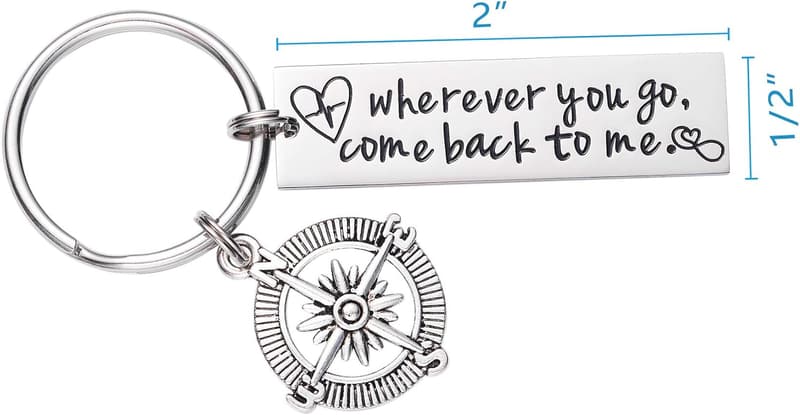 Drive Safe Keychain for Boyfriend & Military Deployment