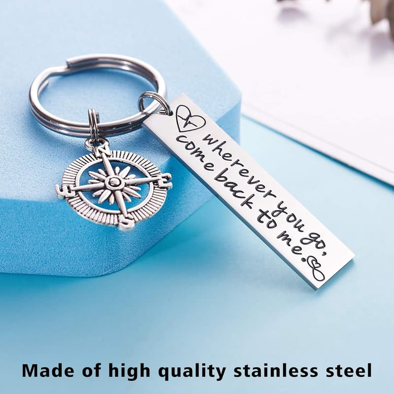 Drive Safe Keychain for Boyfriend & Military Deployment