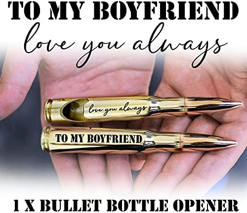 6 Month Anniversary 50 Cal Bottle Opener for Boyfriend