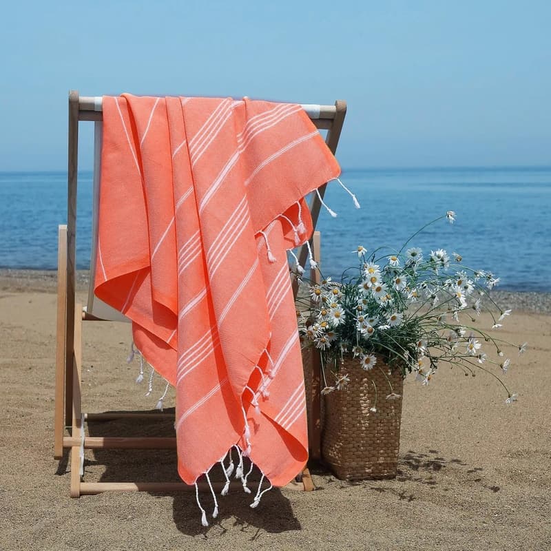 Women's Turkish Beach Towel - Ideal Yoga & Gym Blanket